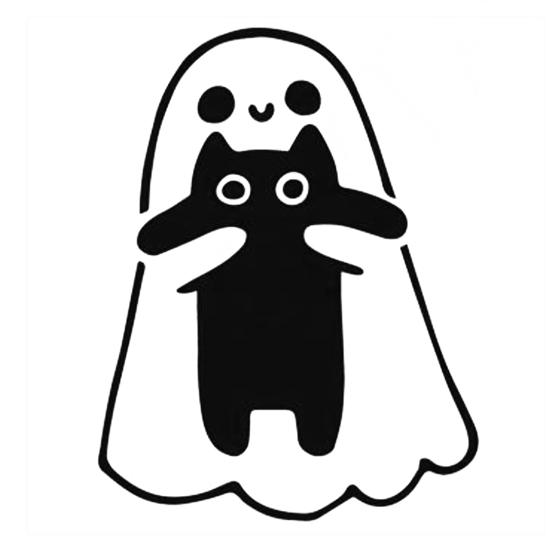 Fantasma con gatito