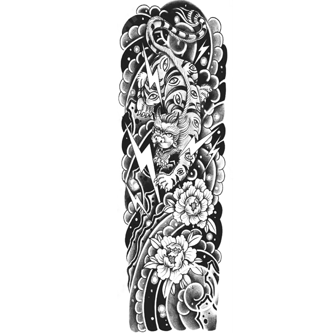 Mythological Tiger and Lightning